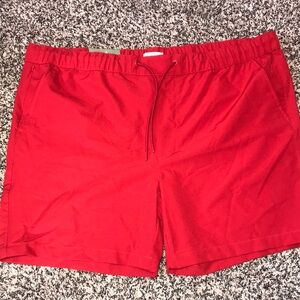 Goodfellow & Co Pull On Men's Red Casual Shorts Size XXL 7” Inseam | NWT